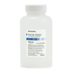McKesson USP Sterile Water Bottle, Screw Top 250 mL